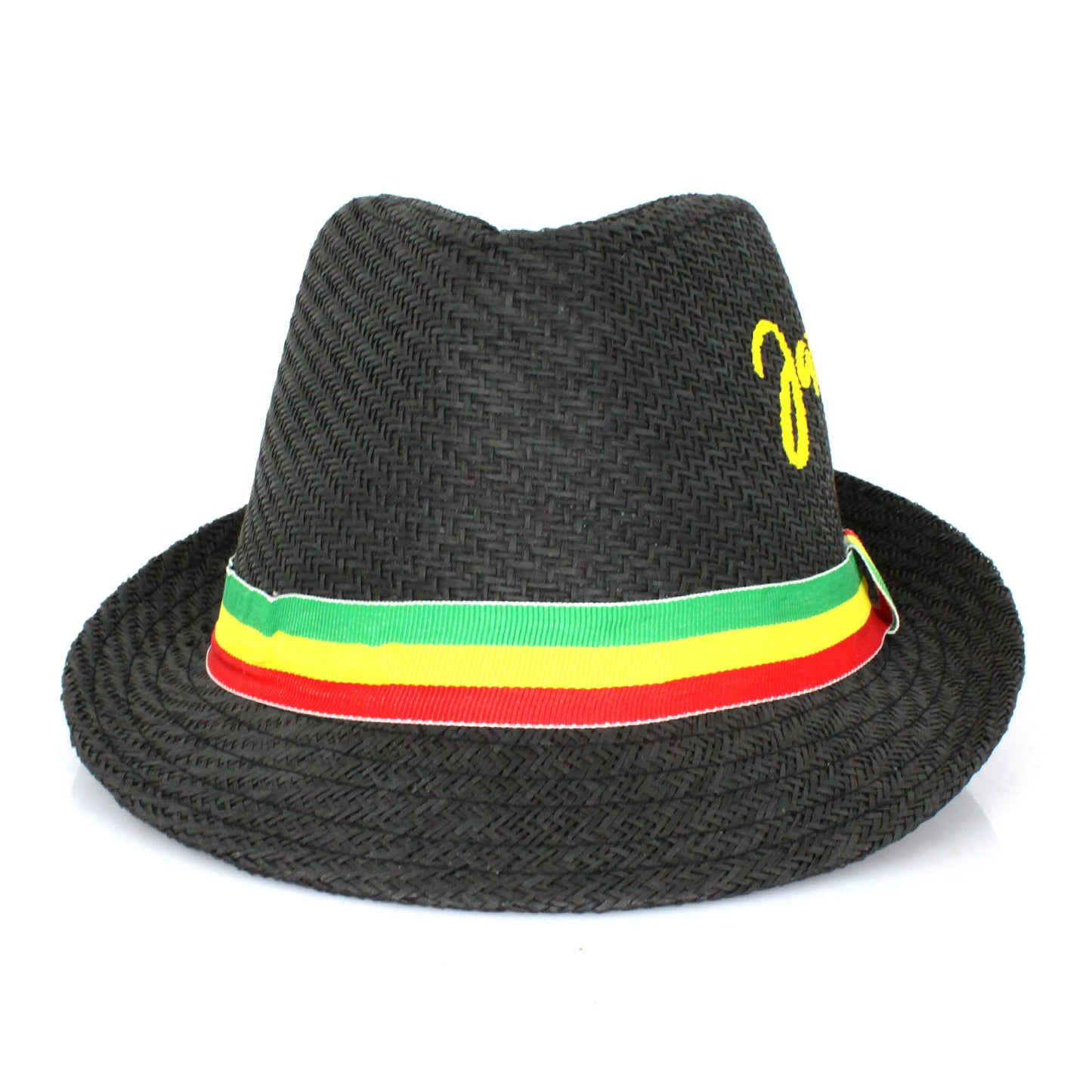 Fedora Straw Sun Hat for Men Women Short Brim Trilby Hat Panama Beach Hat Travel Summer Reggae Jamaica
