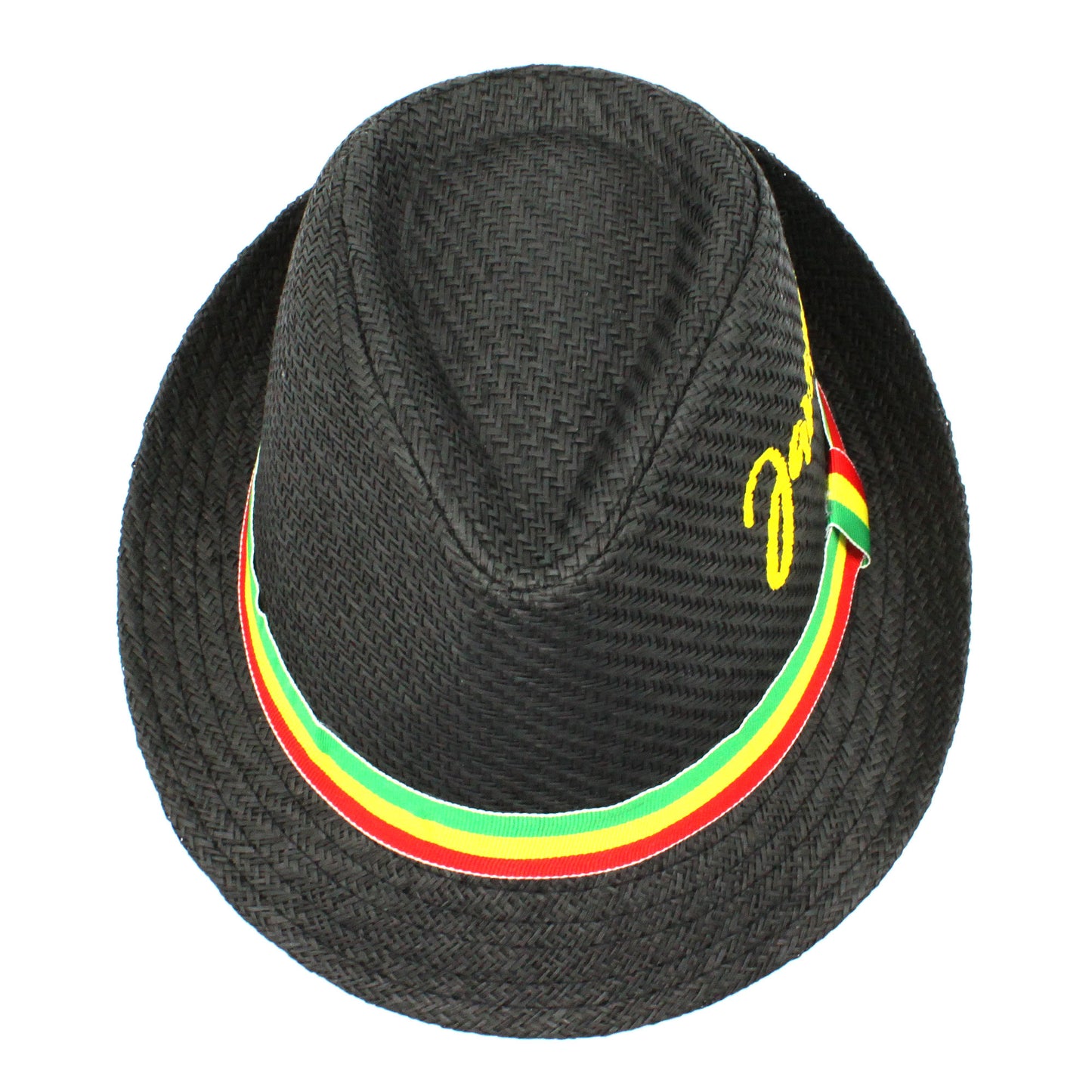 Fedora Straw Sun Hat for Men Women Short Brim Trilby Hat Panama Beach Hat Travel Summer Reggae Jamaica