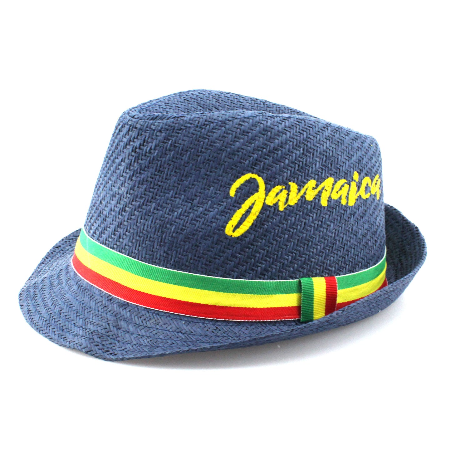 Fedora Straw Sun Hat for Men Women Short Brim Trilby Hat Panama Beach Hat Travel Summer Reggae Jamaica
