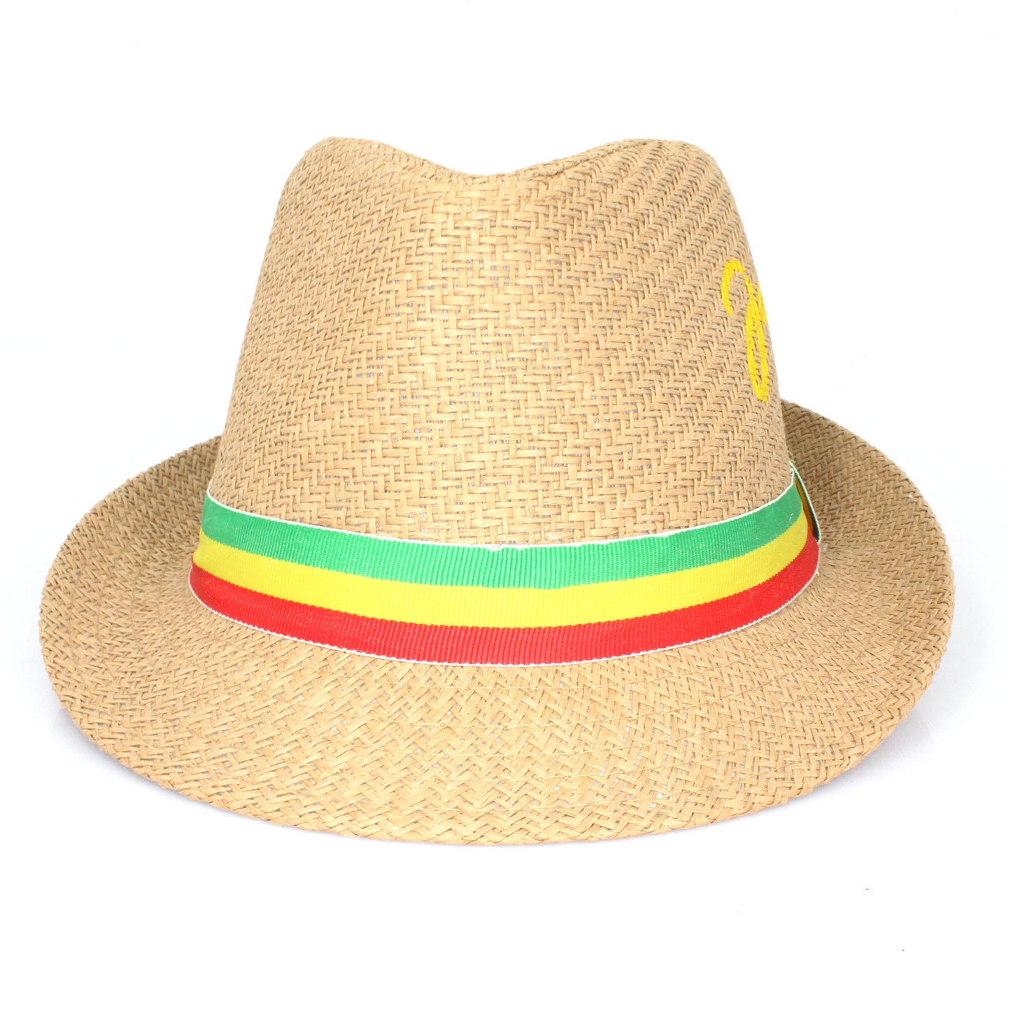 Fedora Straw Sun Hat for Men Women Short Brim Trilby Hat Panama Beach Hat Travel Summer Reggae Jamaica