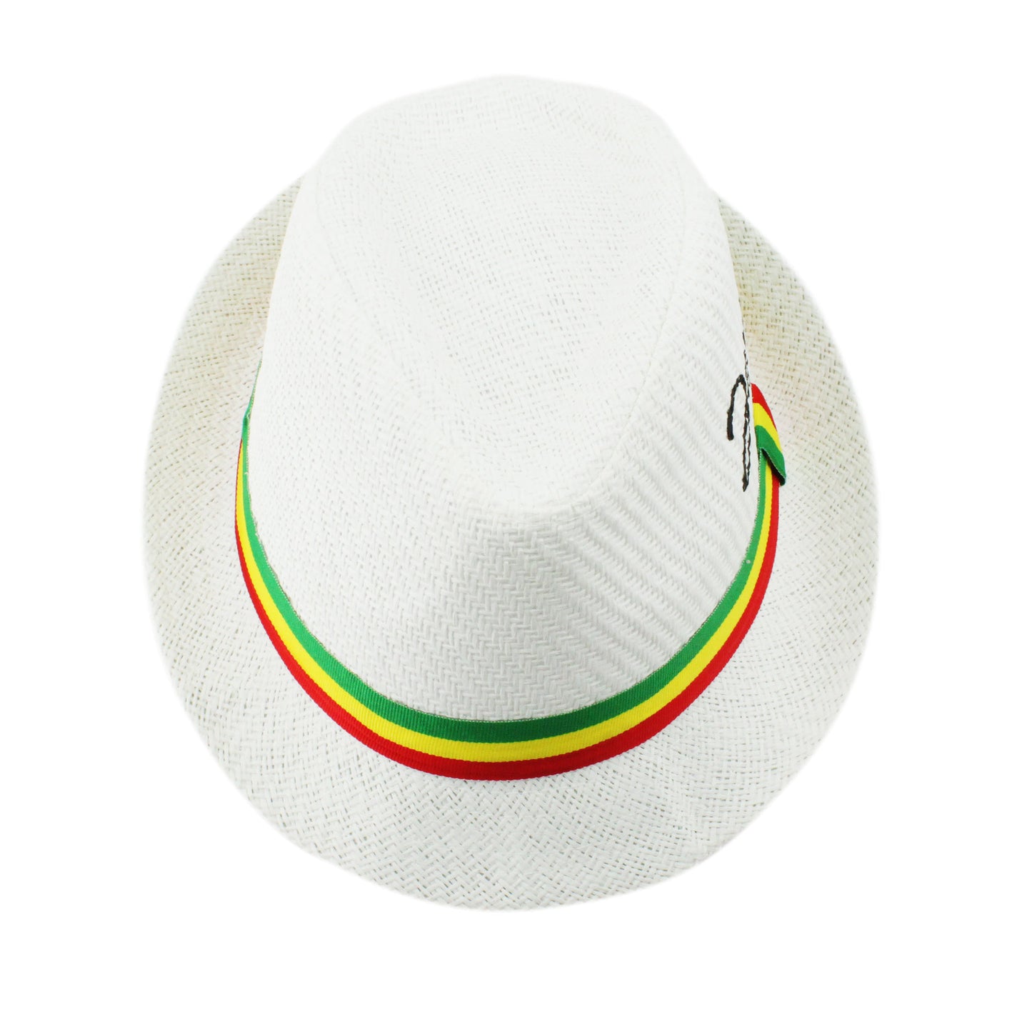 Fedora Straw Sun Hat for Men Women Short Brim Trilby Hat Panama Beach Hat Travel Summer Reggae Jamaica