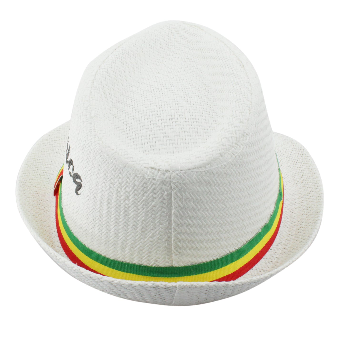 Fedora Straw Sun Hat for Men Women Short Brim Trilby Hat Panama Beach Hat Travel Summer Reggae Jamaica