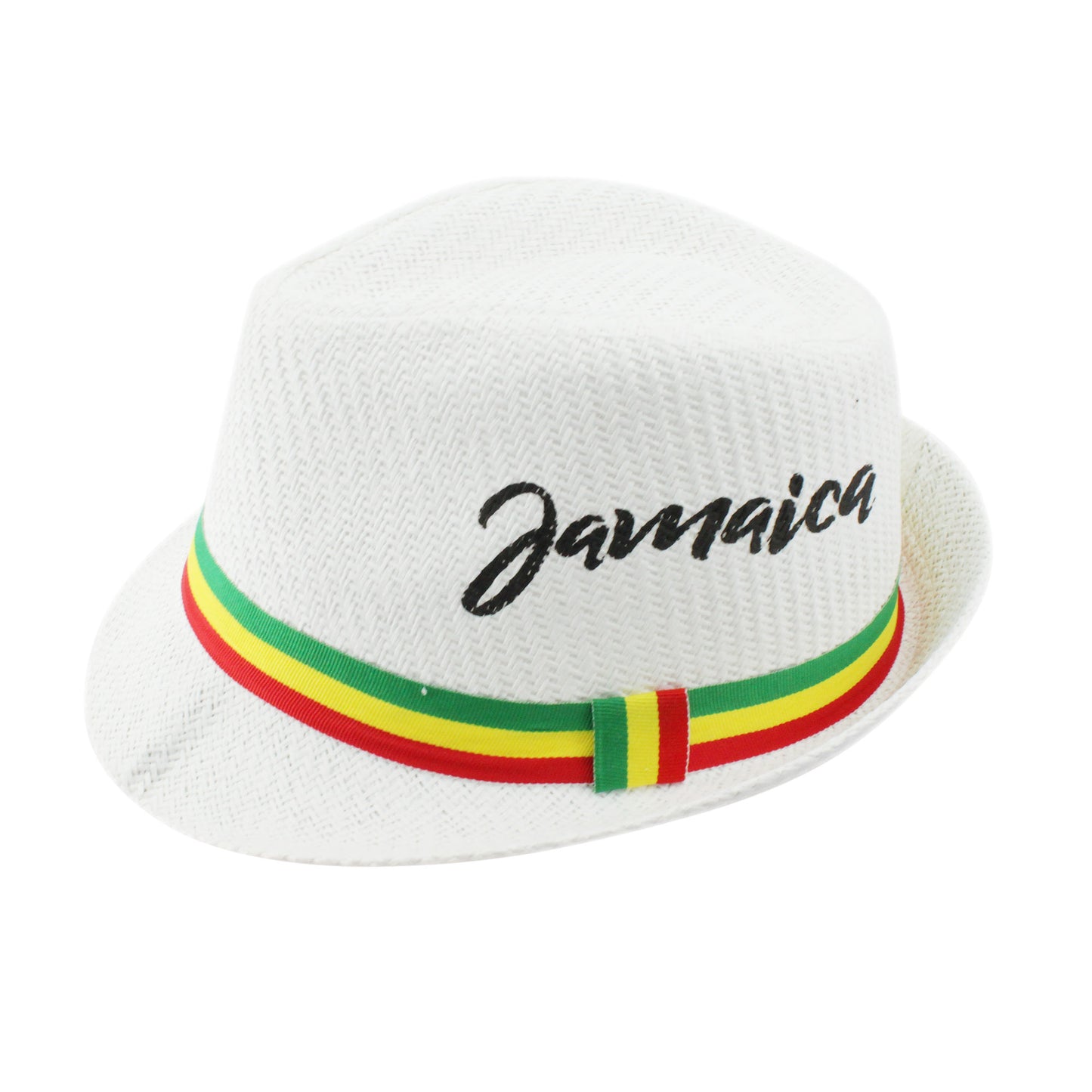 Fedora Straw Sun Hat for Men Women Short Brim Trilby Hat Panama Beach Hat Travel Summer Reggae Jamaica