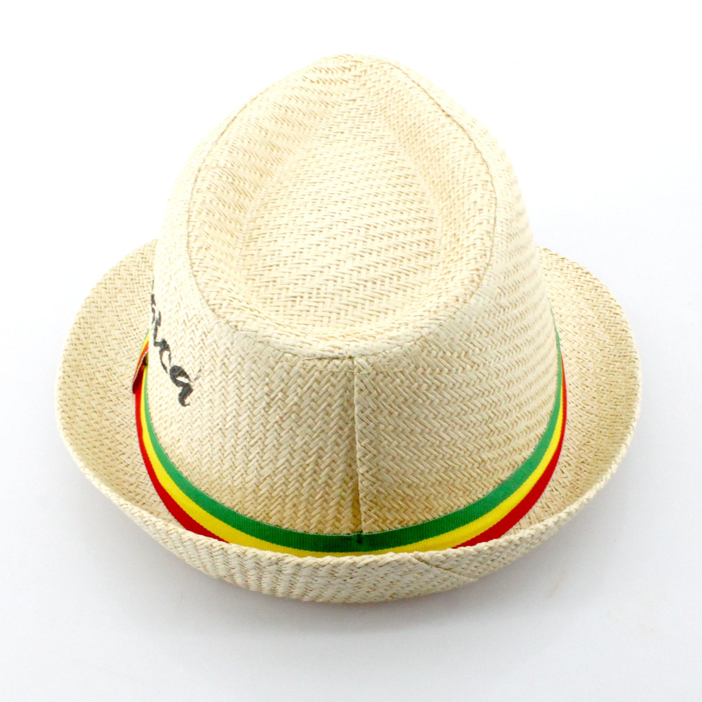 Fedora Straw Sun Hat for Men Women Short Brim Trilby Hat Panama Beach Hat Travel Summer Reggae Jamaica