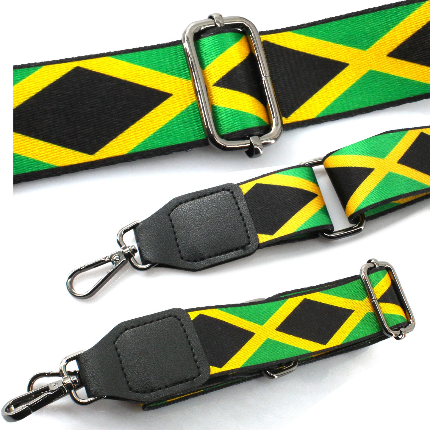 Women's Canvas Tote Bag Waterproof Ribbon Beach Bag Jamaican Reggae Party Bag