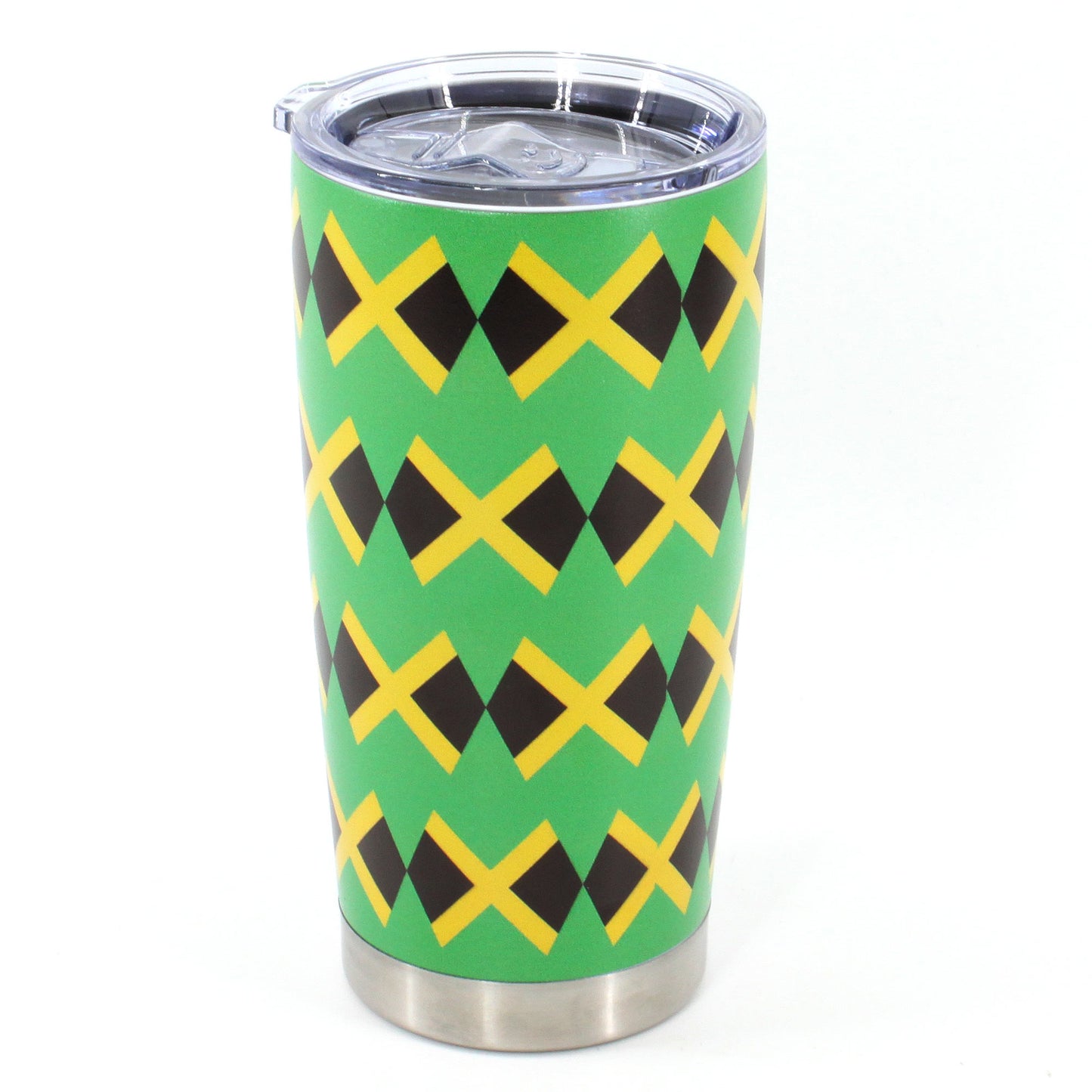 20oz Tumbler with Lid, Stainless Steel Vacuum Insulated Double Wall Travel Tumbler, Durable Insulated Coffee Mug,Jamaican Flag,Reggea,Rasta,Caribbean