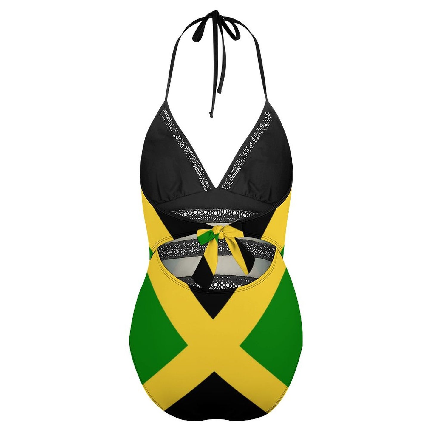 RGYLION Women's One Piece Caribbean Jamaican Flag Rasta Monokini Swimsuit Swimwear Bathing Suit