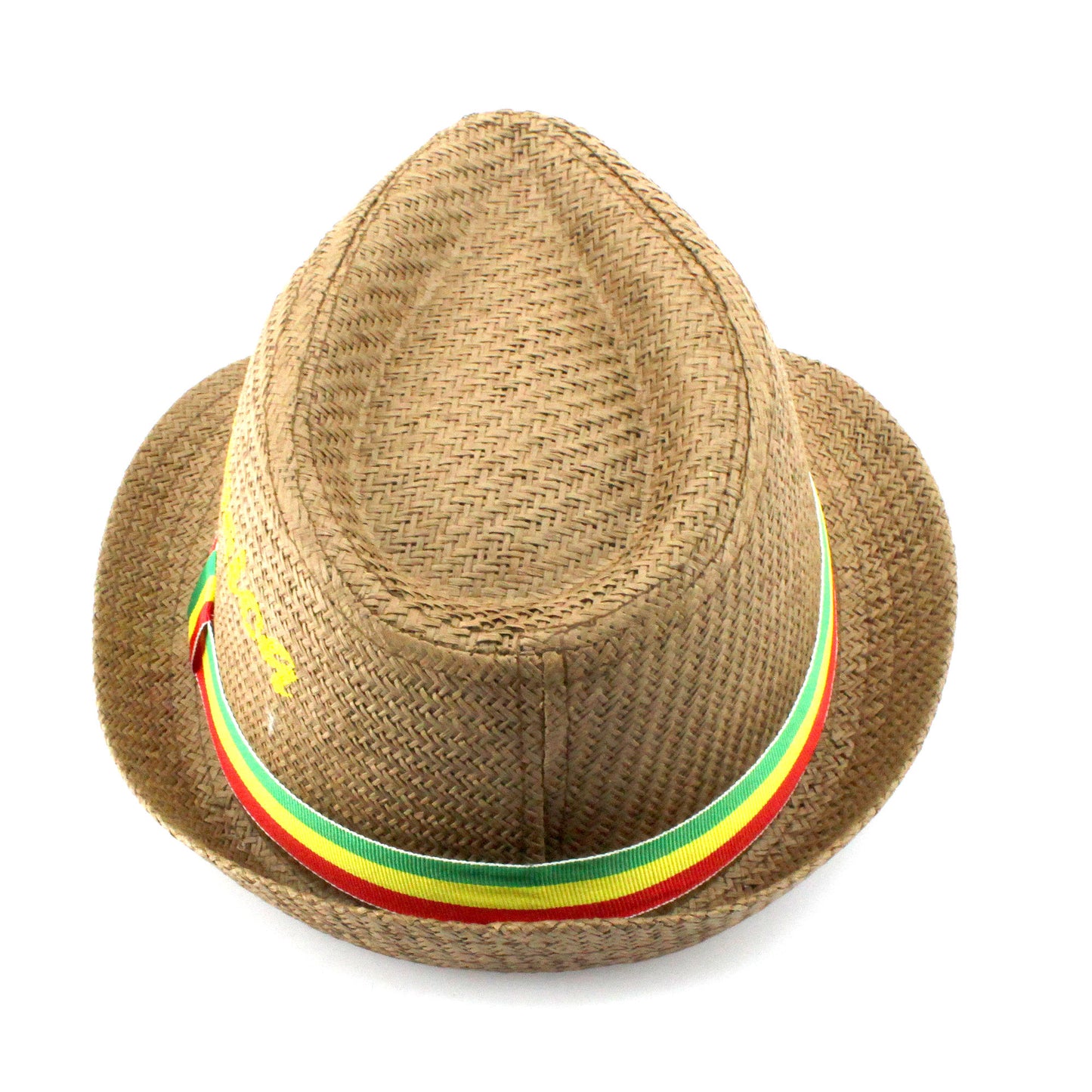 Fedora Straw Sun Hat for Men Women Short Brim Trilby Hat Panama Beach Hat Travel Summer Reggae Jamaica