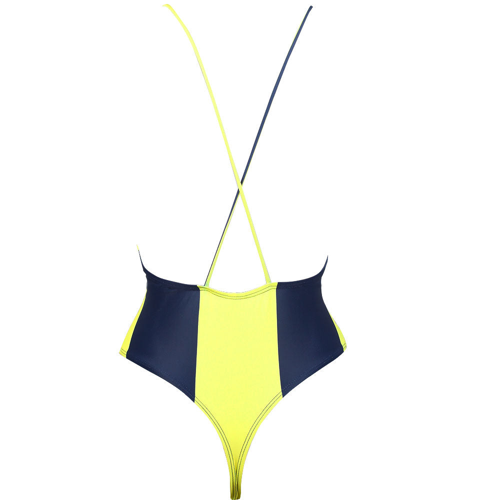 Women's Fashion One Piece Thong Bathing Suit Caribbean Jamaica Flag Monokini Swimsuit Swimwear