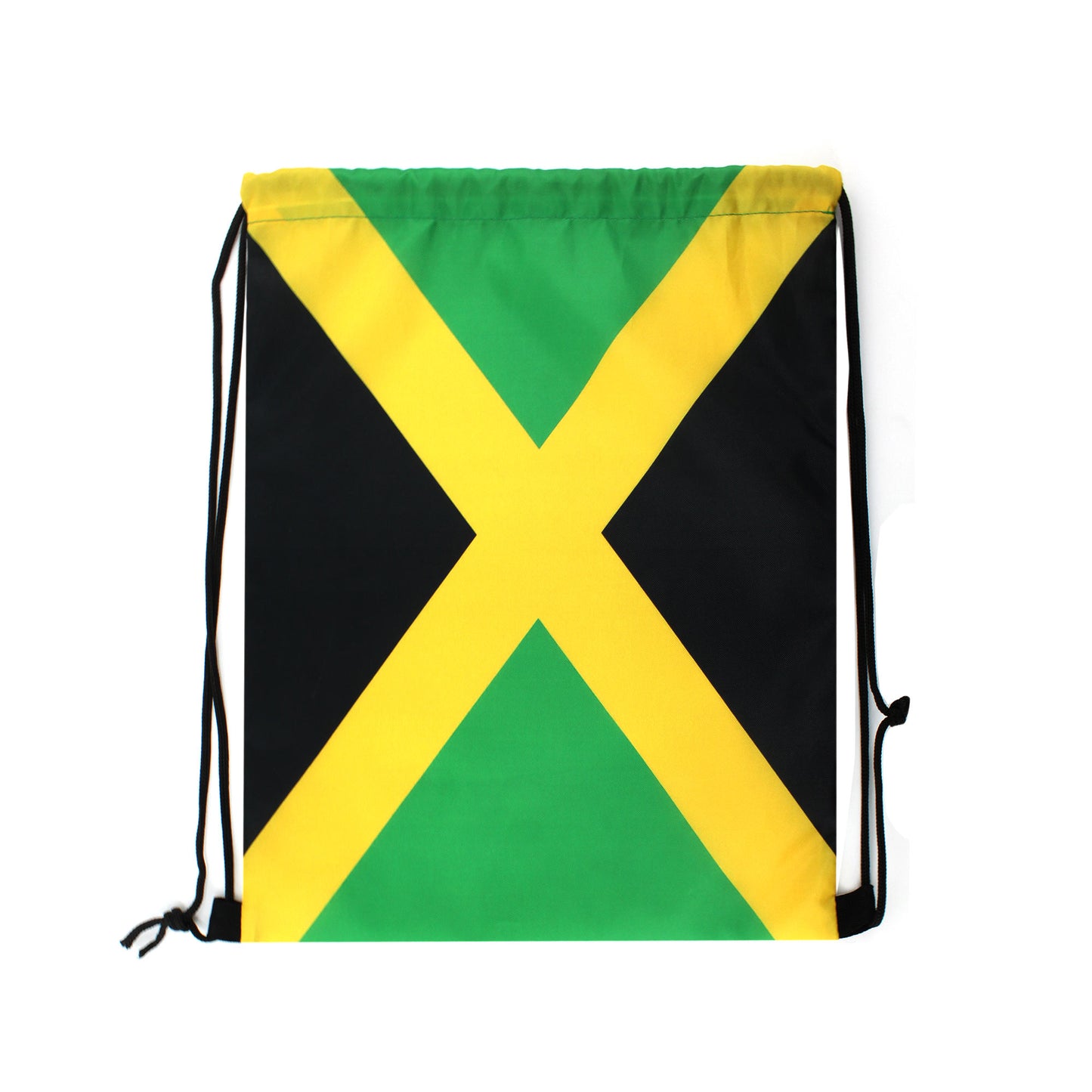 Man and Women Drawstring Backpack Waterproof Gym Sports Trave String Bag Cheer Bag Jamaican Afro Rasta