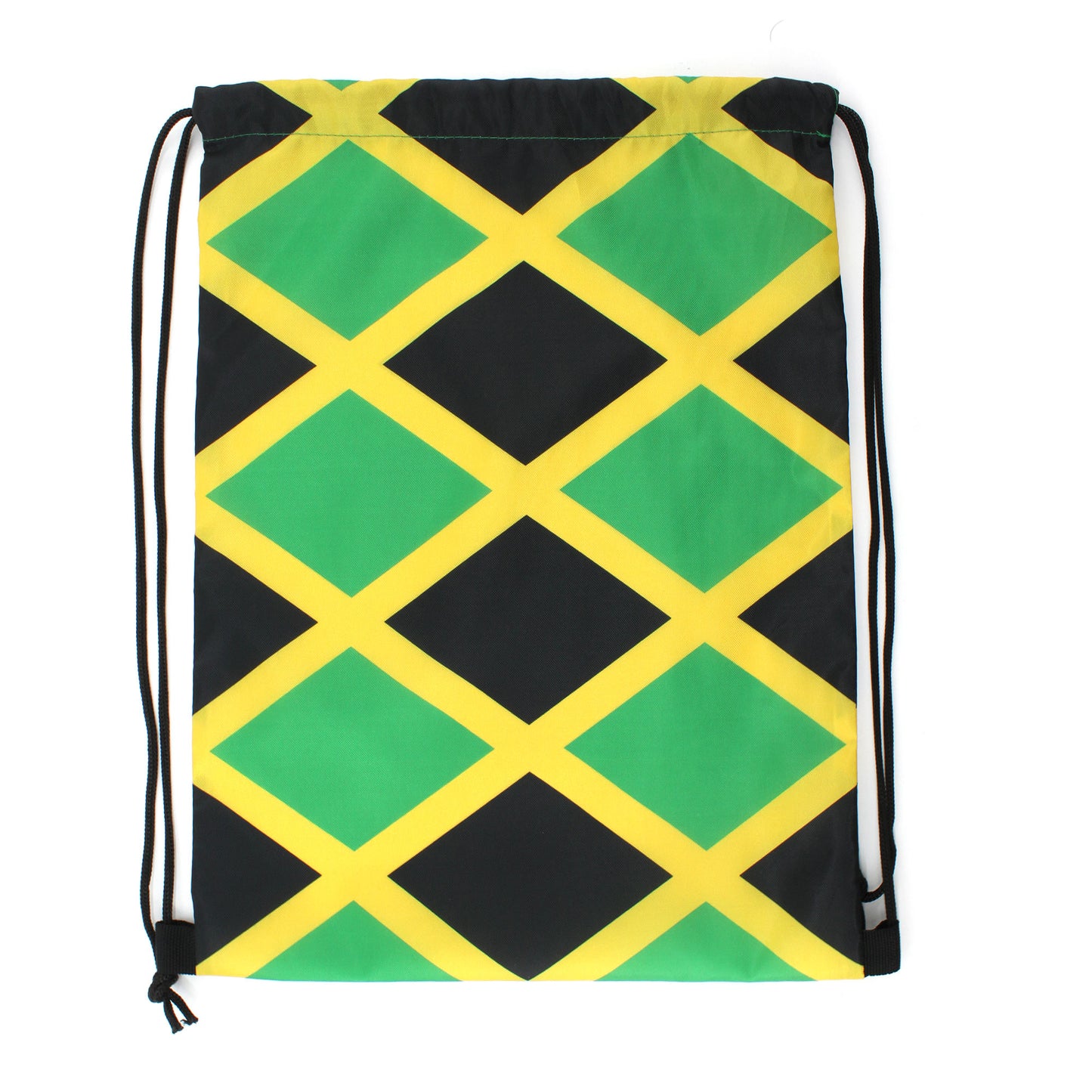 Man and Women Drawstring Backpack Waterproof Gym Sports Trave String Bag Cheer Bag Jamaican Afro Rasta