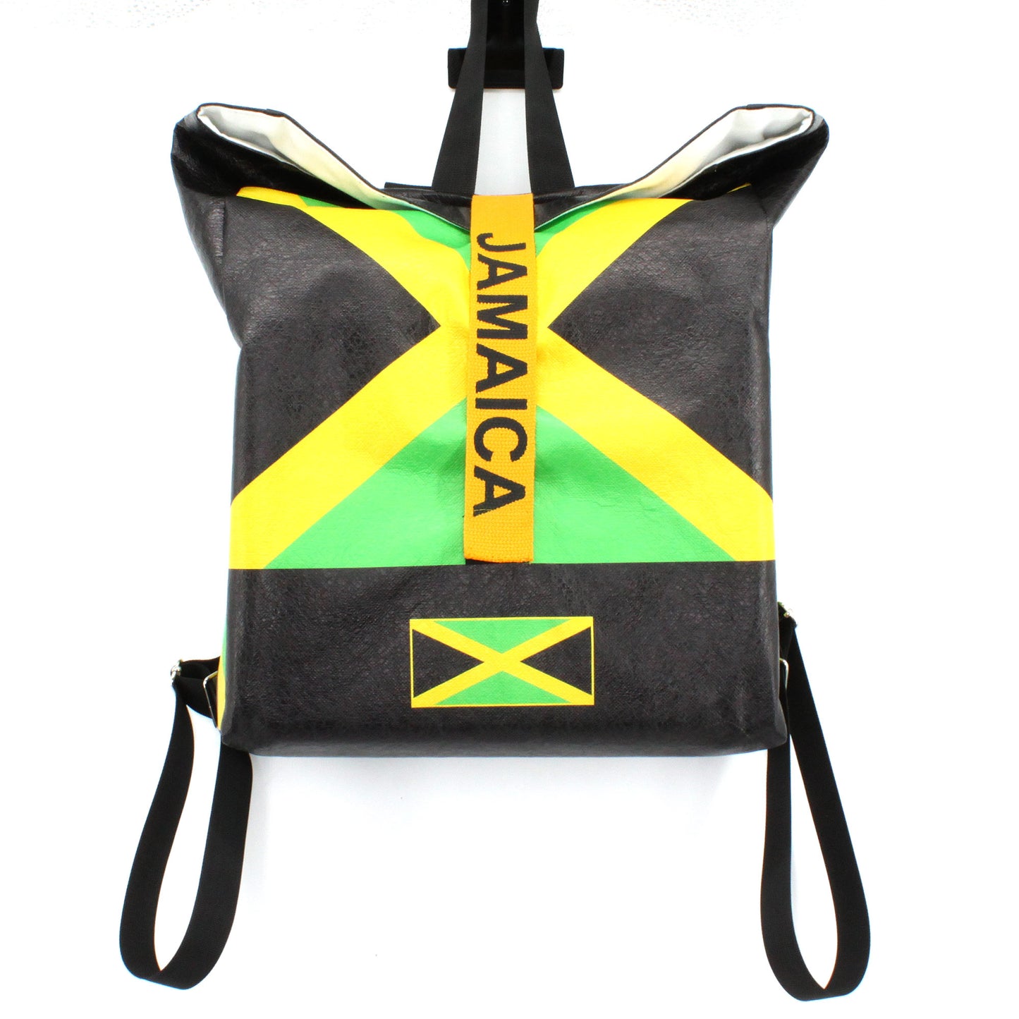 Man's And Woman's Multipurpose Backpack Gym Bag School Bag Waterproof Jamaica Reggae
