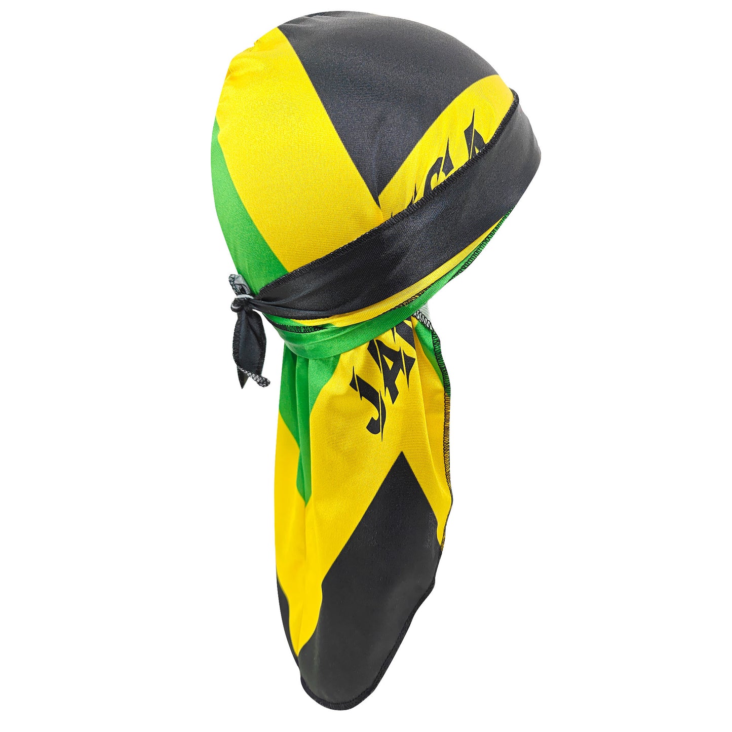 Men's Du Rag Smooth Jamaican Flag Reggae Headwrap - African Streetwear Hair Wave Cap Durag for Men & Women