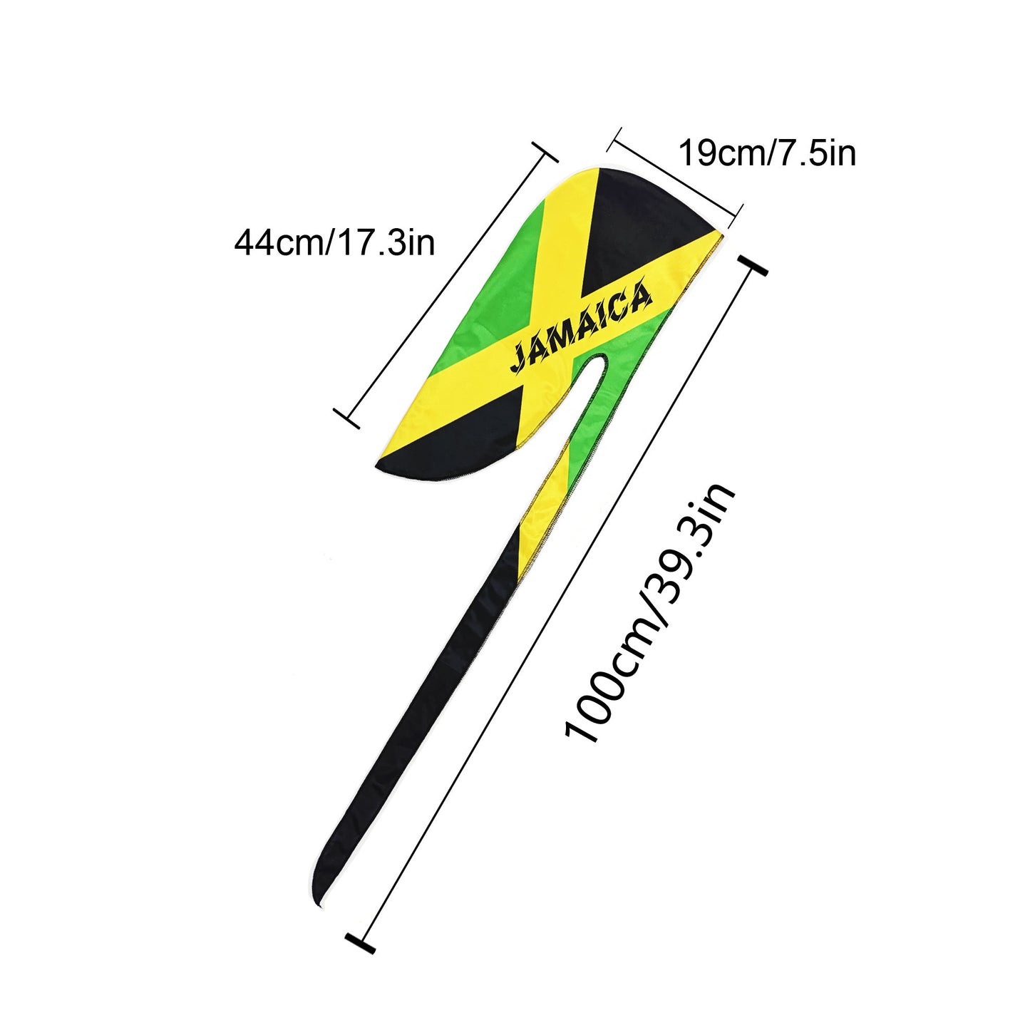Men's Du Rag Smooth Jamaican Flag Reggae Headwrap - African Streetwear Hair Wave Cap Durag for Men & Women