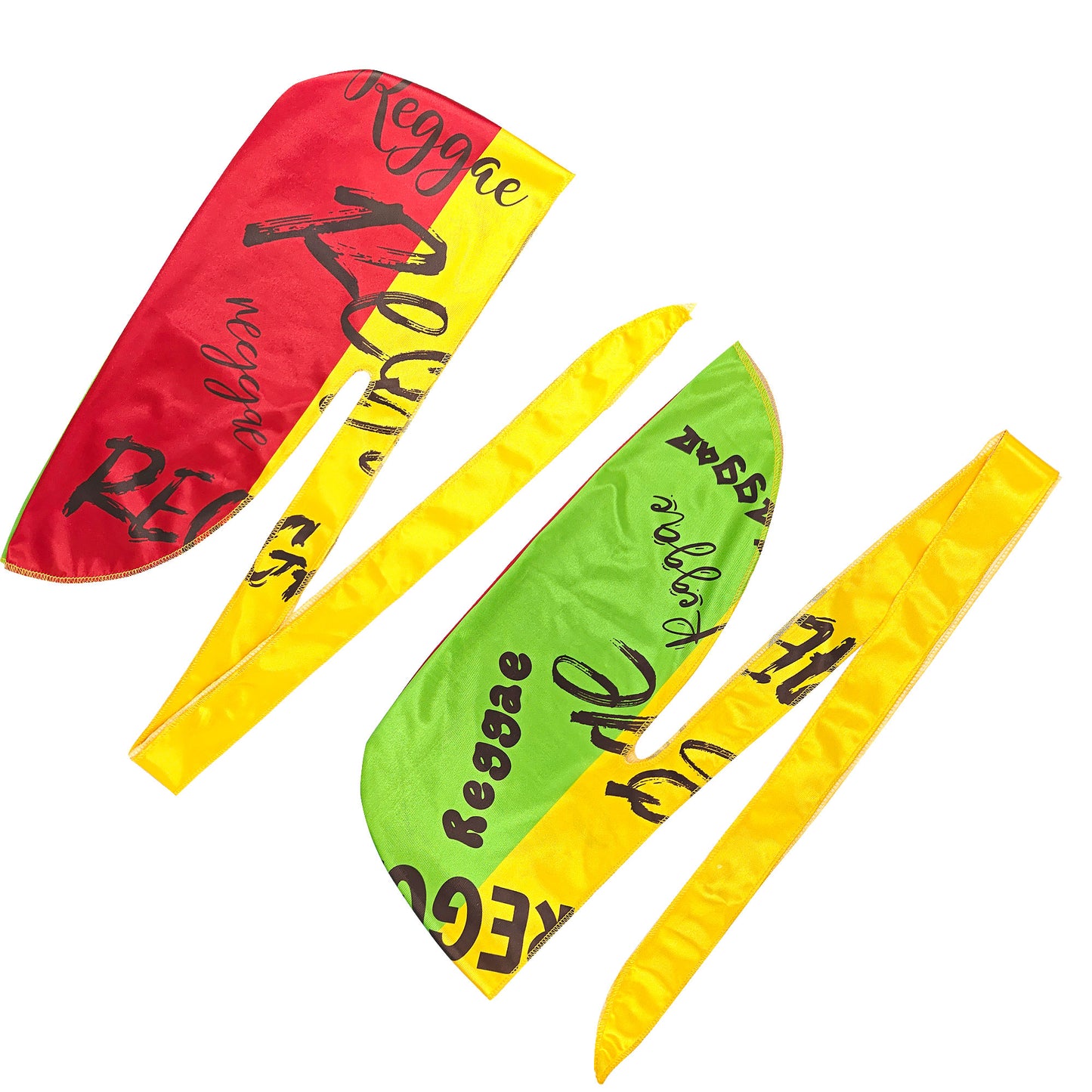 Men's Du Rag Smooth Jamaican Flag Reggae Headwrap - African Streetwear Hair Wave Cap Durag for Men & Women