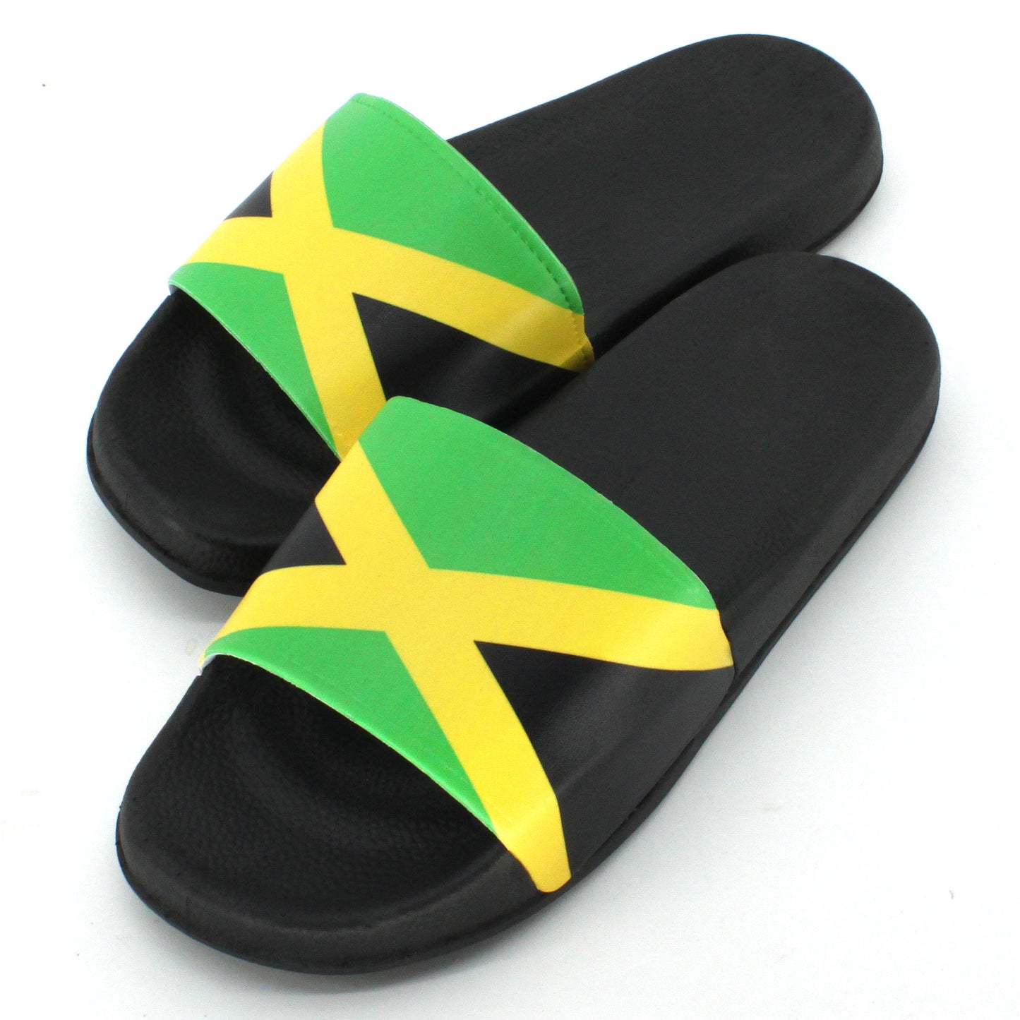 Jamaican Rasta Reggae RGY Caribbean Slippers Sandals for Women and Men Sandals Open Toe Soft Cushioned Non-Slip for Indoor & Outdoor