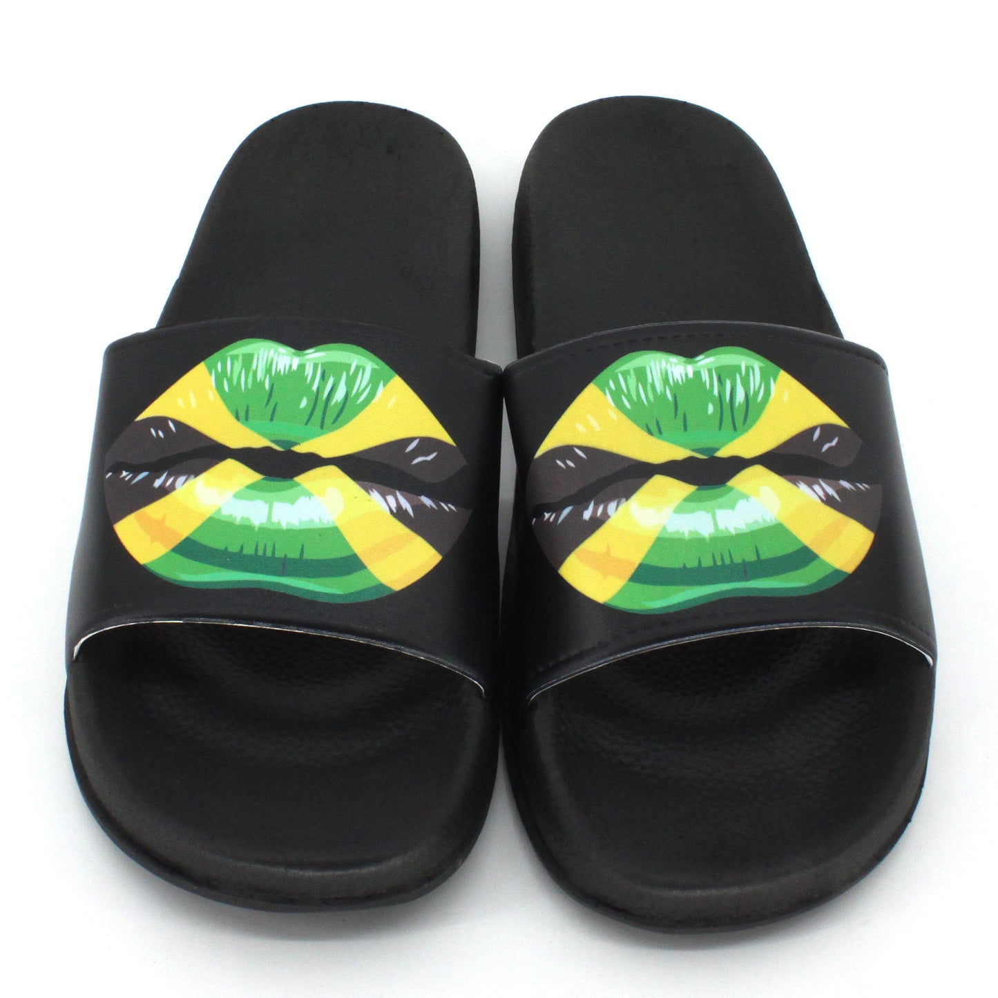 Jamaican Rasta Reggae RGY Caribbean Slippers Sandals for Women and Men Sandals Open Toe Soft Cushioned Non-Slip for Indoor & Outdoor