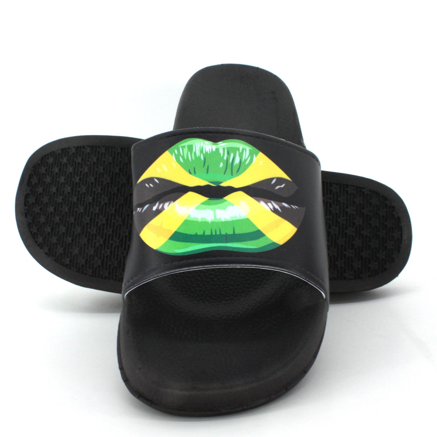 Jamaican Rasta Reggae RGY Caribbean Slippers Sandals for Women and Men Sandals Open Toe Soft Cushioned Non-Slip for Indoor & Outdoor