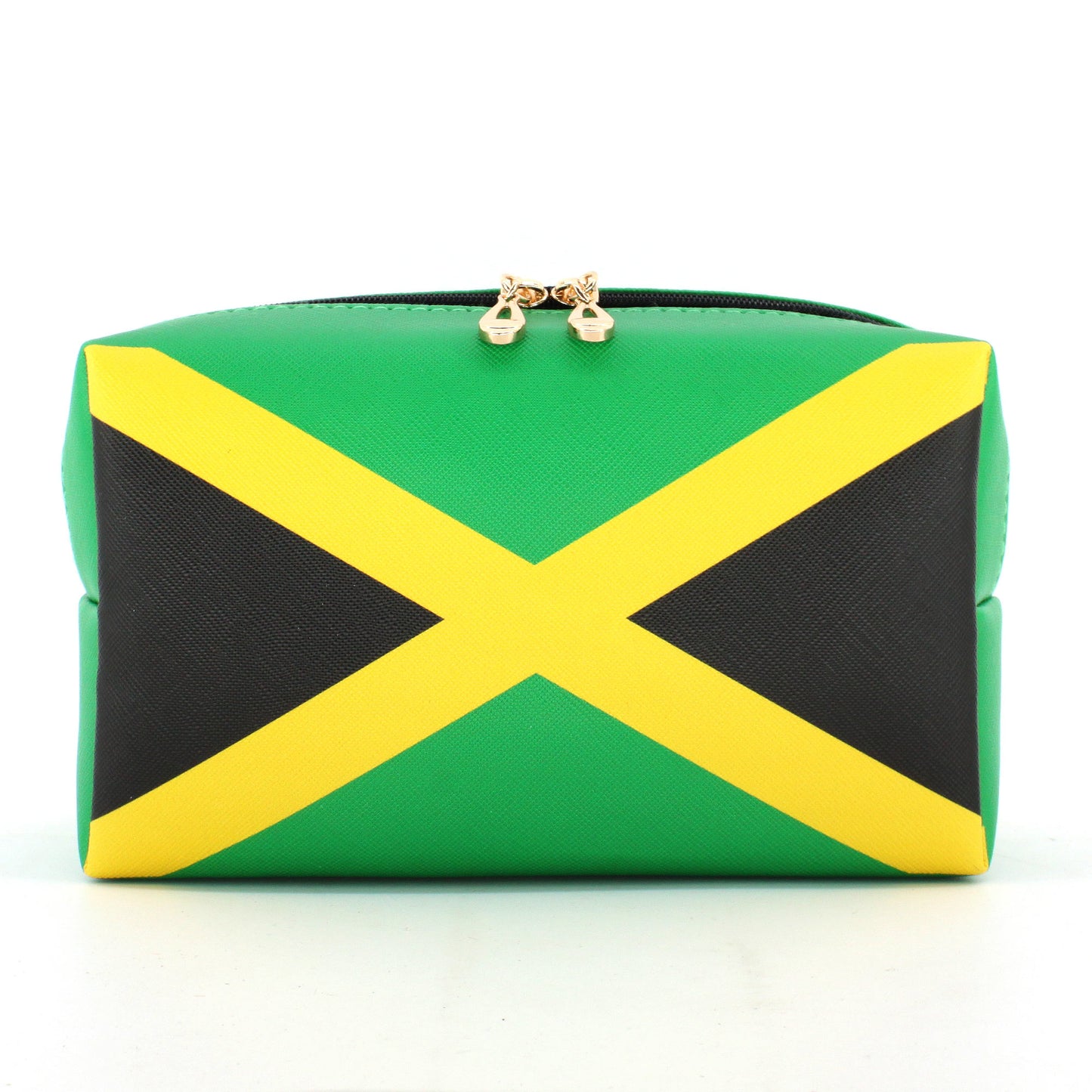 Makeup Bag Travel Toiletry Bag Makeup Bag for Women PU Leather Waterproof Make up Bag for Women Girls Jamaica Flag Rasta Reggae Letter Afro