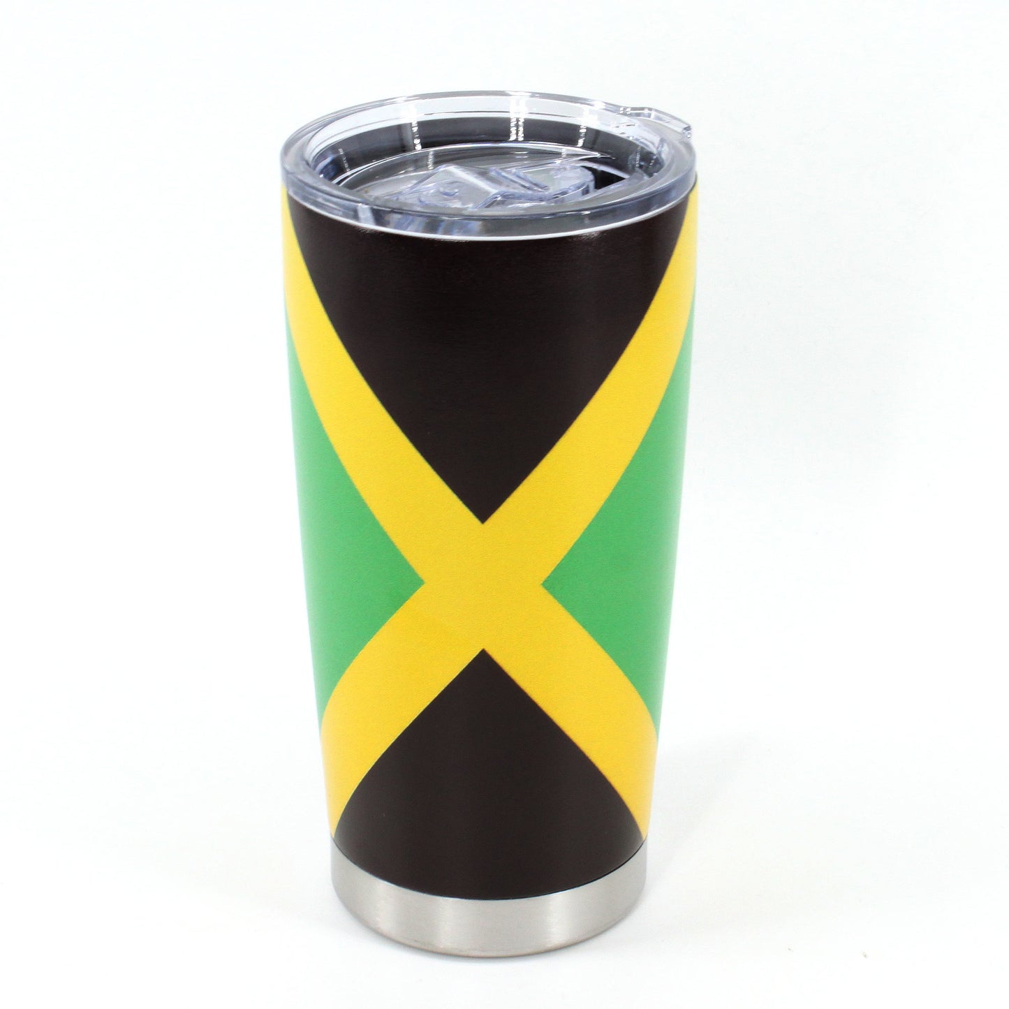 20oz Tumbler with Lid, Stainless Steel Vacuum Insulated Double Wall Travel Tumbler, Durable Insulated Coffee Mug,Jamaican Flag,Reggea,Rasta,Caribbean