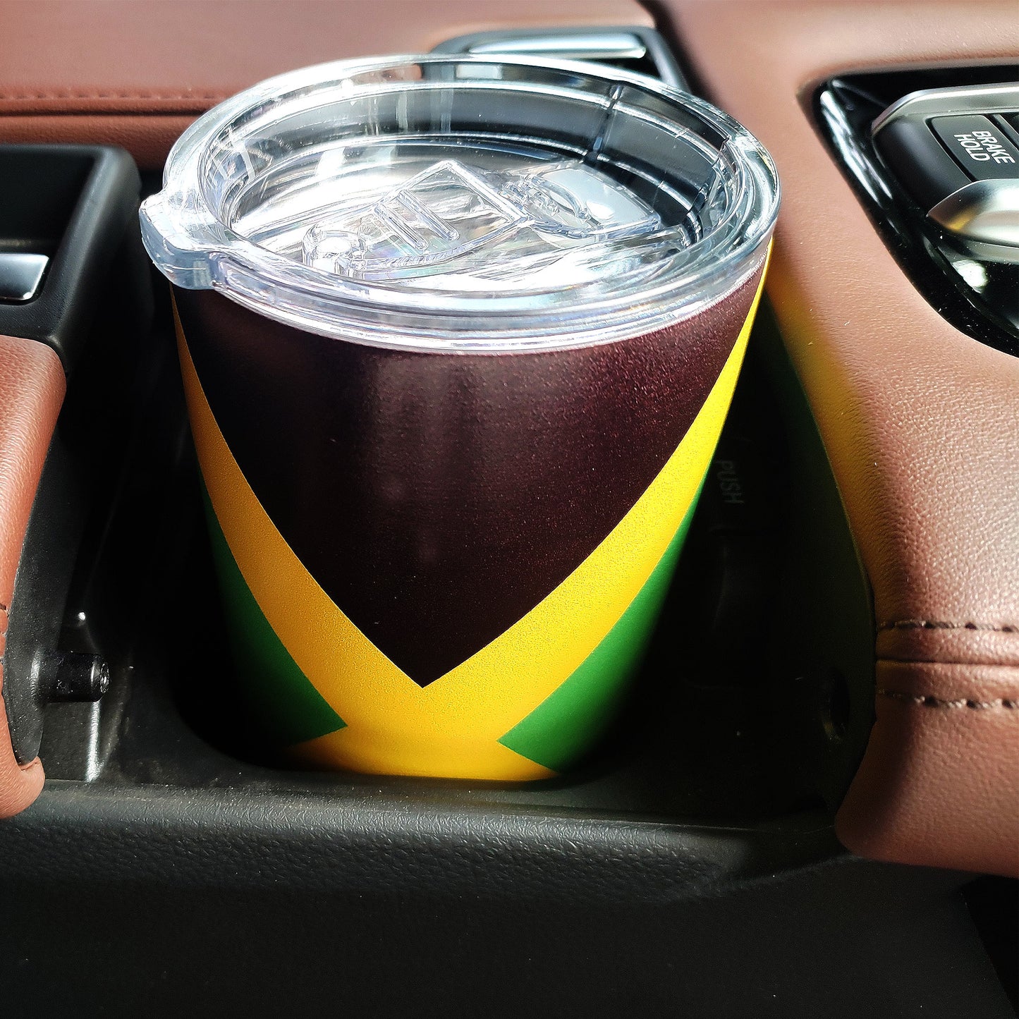 20oz Tumbler with Lid, Stainless Steel Vacuum Insulated Double Wall Travel Tumbler, Durable Insulated Coffee Mug,Jamaican Flag,Reggea,Rasta,Caribbean