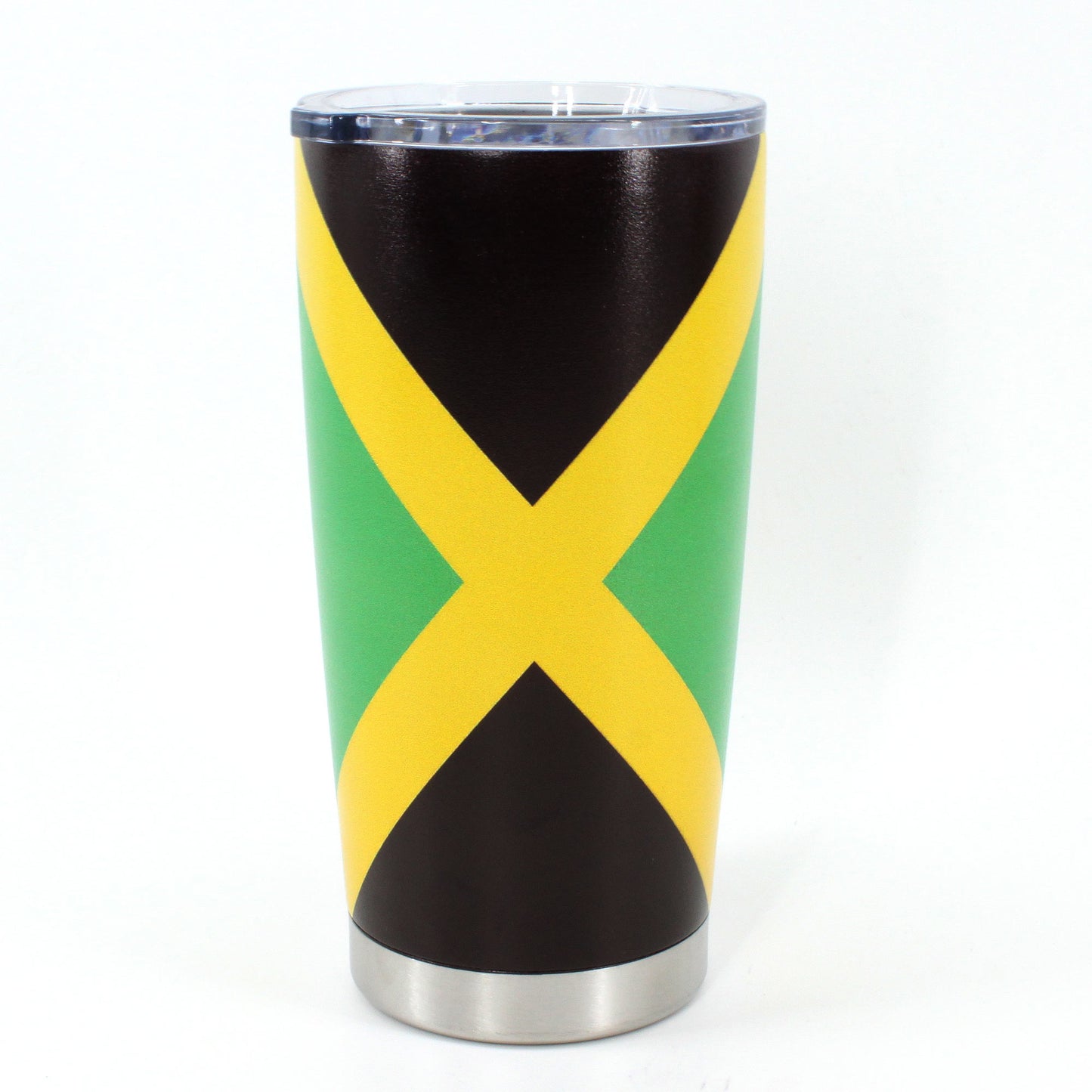 20oz Tumbler with Lid, Stainless Steel Vacuum Insulated Double Wall Travel Tumbler, Durable Insulated Coffee Mug,Jamaican Flag,Reggea,Rasta,Caribbean