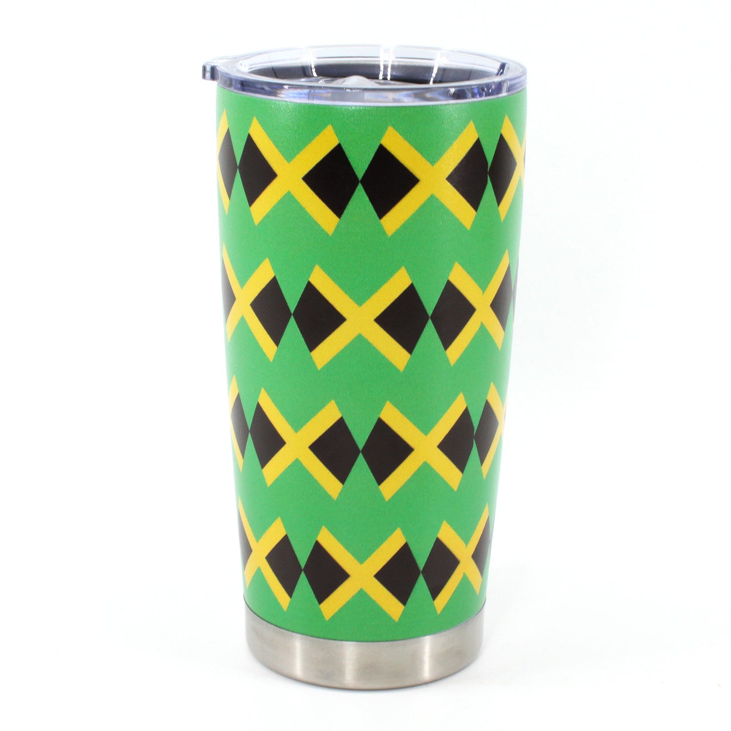 20oz Tumbler with Lid, Stainless Steel Vacuum Insulated Double Wall Travel Tumbler, Durable Insulated Coffee Mug,Jamaican Flag,Reggea,Rasta,Caribbean