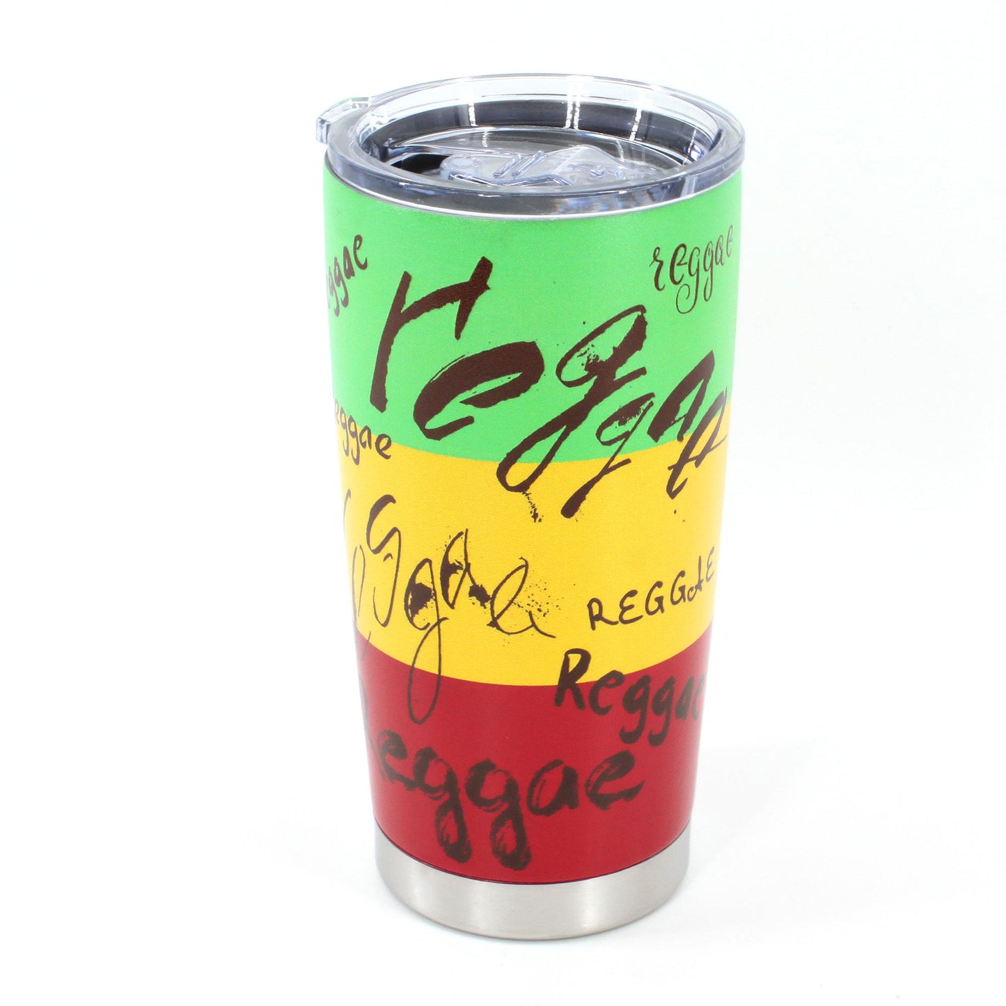 20oz Tumbler with Lid, Stainless Steel Vacuum Insulated Double Wall Travel Tumbler, Durable Insulated Coffee Mug,Jamaican Flag,Reggea,Rasta,Caribbean