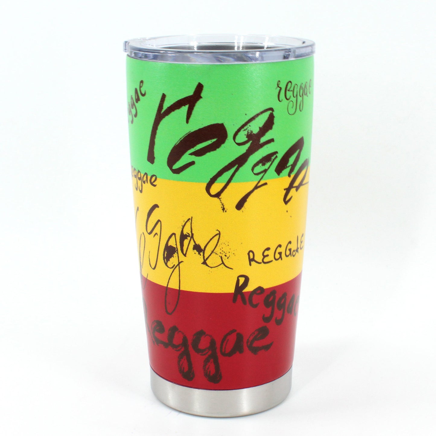 20oz Tumbler with Lid, Stainless Steel Vacuum Insulated Double Wall Travel Tumbler, Durable Insulated Coffee Mug,Jamaican Flag,Reggea,Rasta,Caribbean