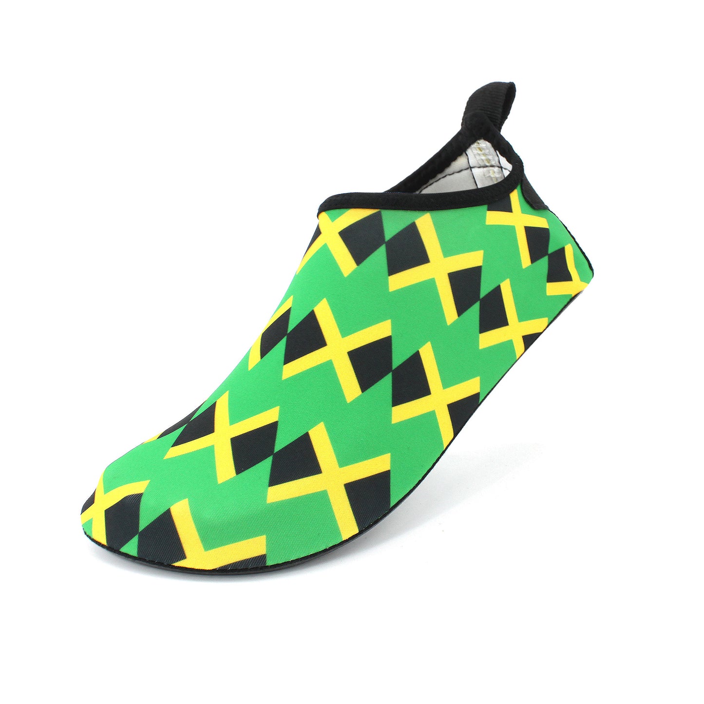 Water Shoes for Women and Men Quick-Dry Swim Beach Shoes for Outdoor Surfing Yoga Exercise Jamaica Flag Caribbean Reggae Rasta