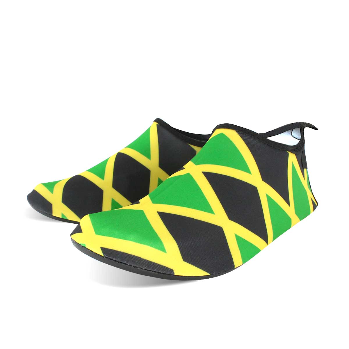 Water Shoes for Women and Men Quick-Dry Swim Beach Shoes for Outdoor Surfing Yoga Exercise Jamaica Flag Caribbean Reggae Rasta