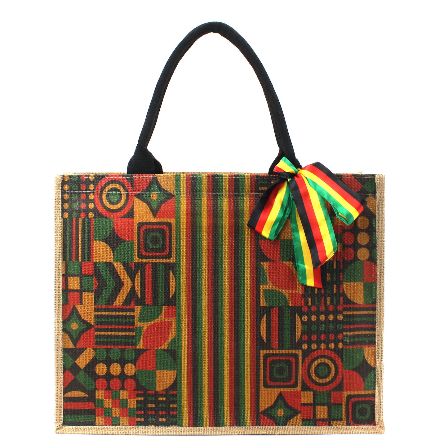 Woven Large Beach Bag for woman Straw Bag Beach Tote Handmade Weaving Shoulder Bag Handbag Jamaican Africa Reggae
