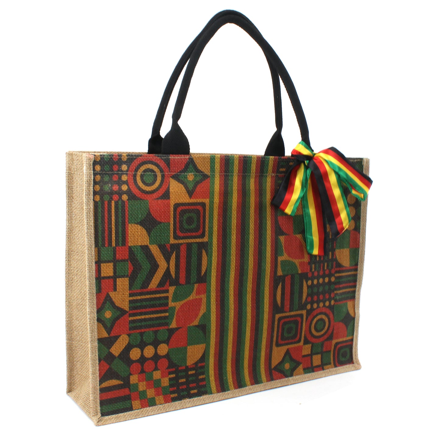 Woven Large Beach Bag for woman Straw Bag Beach Tote Handmade Weaving Shoulder Bag Handbag Jamaican Africa Reggae