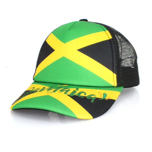 Men's Women's Classics Retro Trucker Hat Sport Baseball Cap Mesh Hat Jamaica Reggae