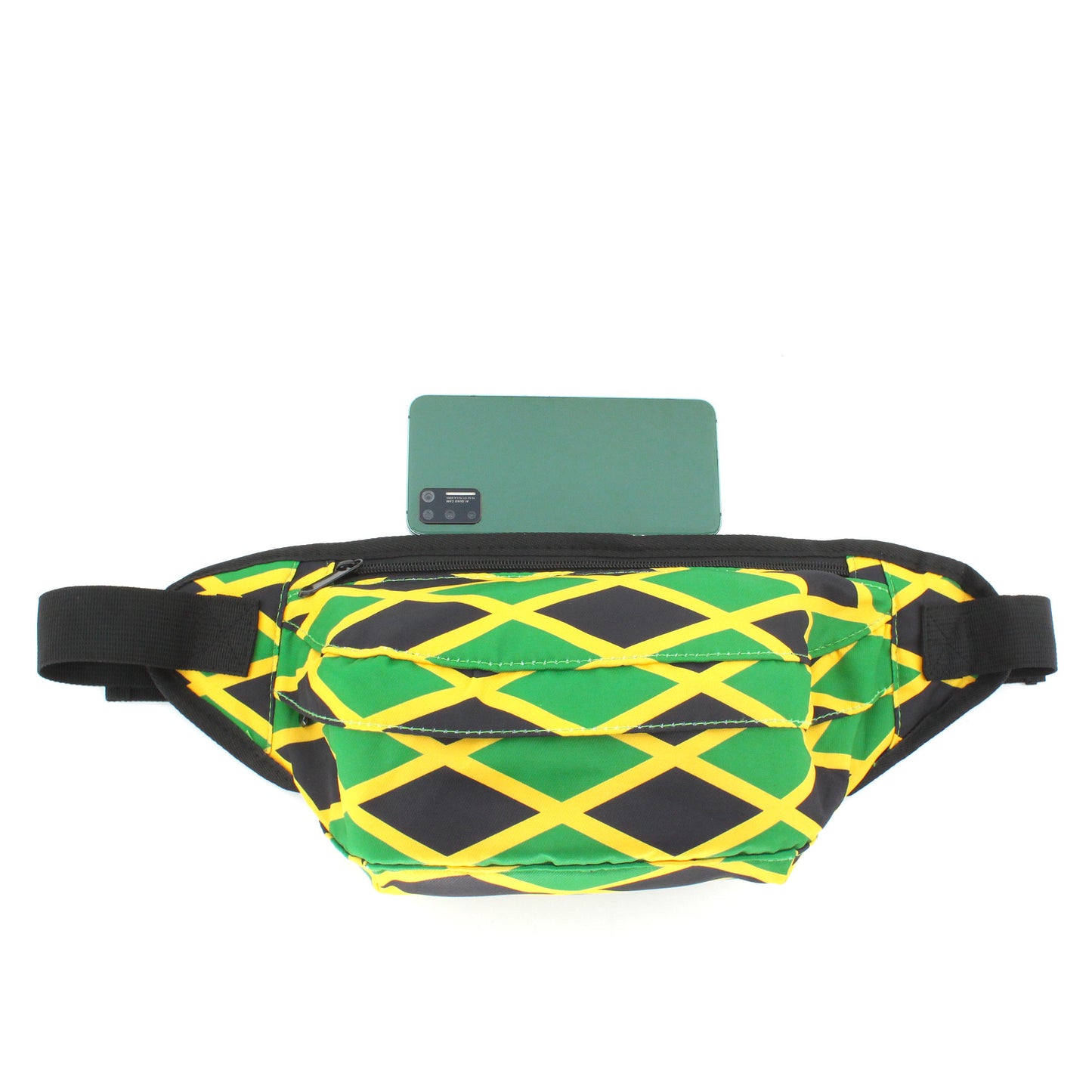 Man's and Woman's Large Capacity Waist Pack Chest Bag Crossbody Bag Jamaican reggae Rasta