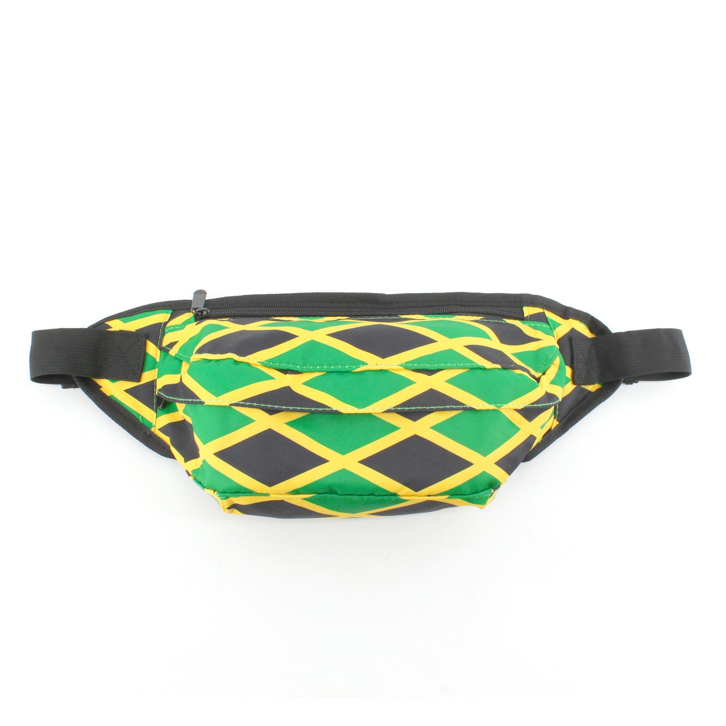 Man's and Woman's Large Capacity Waist Pack Chest Bag Crossbody Bag Jamaican reggae Rasta