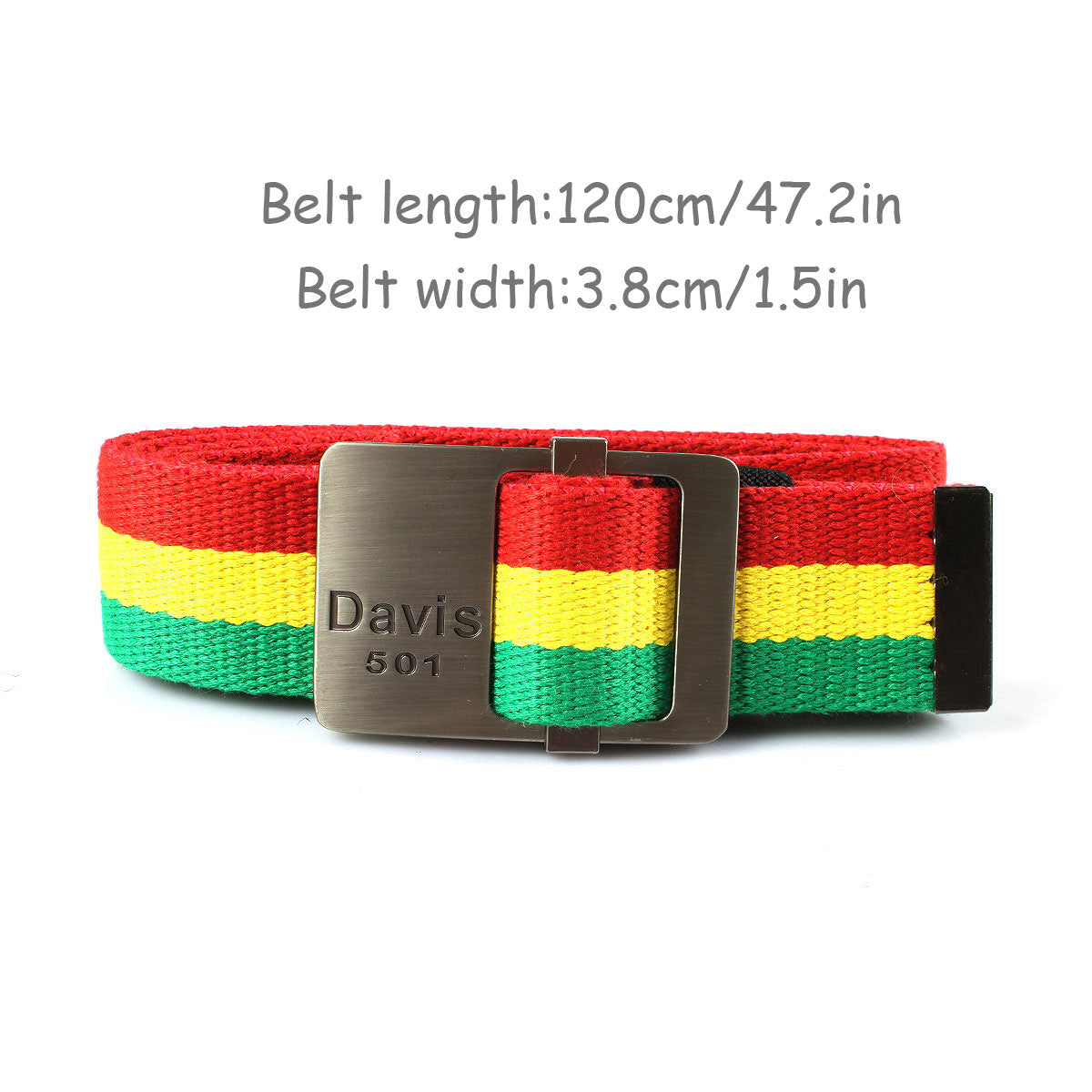 Rasta Jamaican RGY Canvas Belt with Styilish Buckle