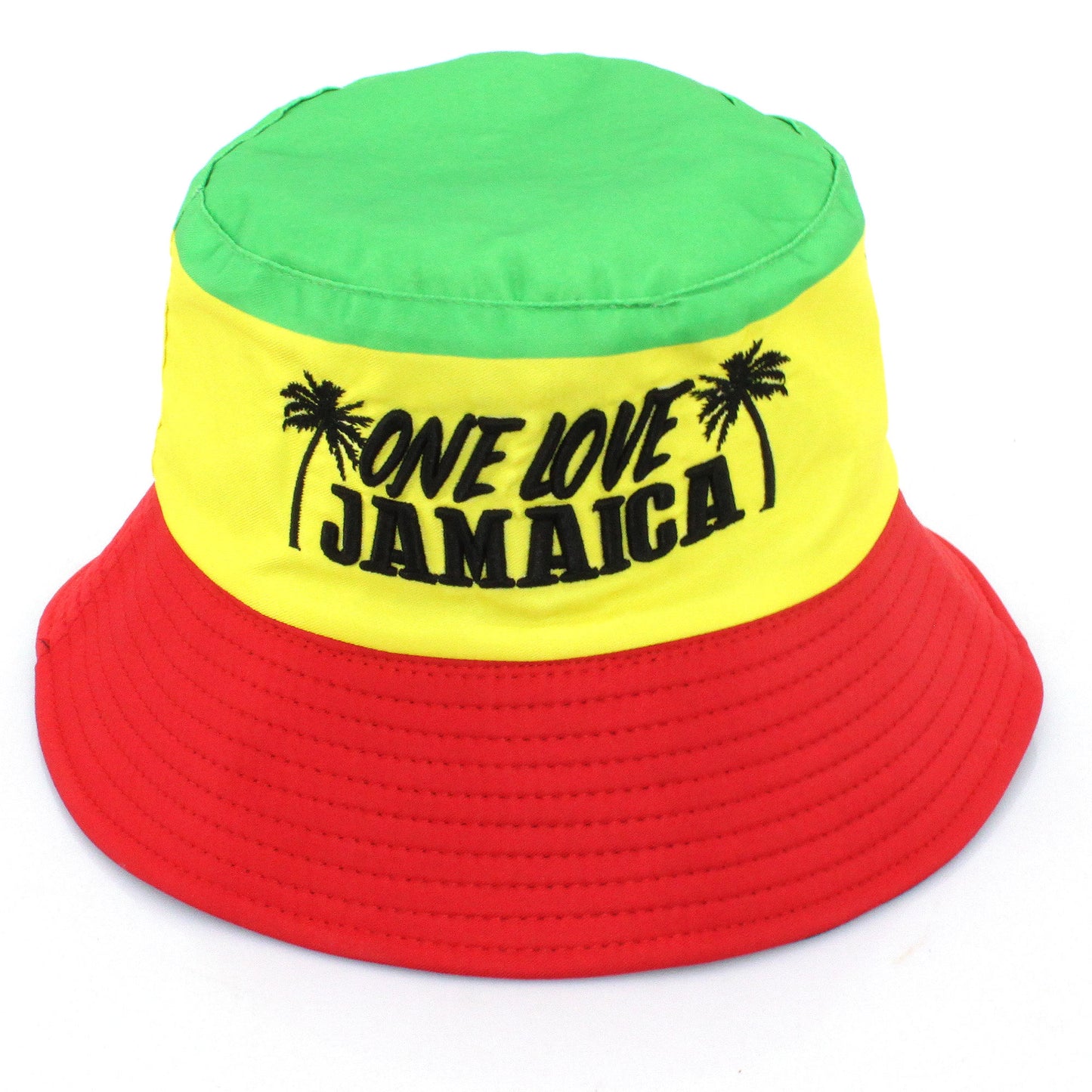 Cotton Embroidered Fisherman's Sun Hat Bucket Hat for Man Woman Jamaica Reggae