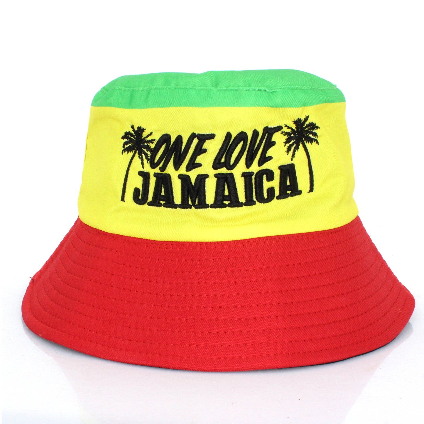 Cotton Embroidered Fisherman's Sun Hat Bucket Hat for Man Woman Jamaica Reggae