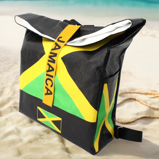 Man's And Woman's Multipurpose Backpack Gym Bag School Bag Waterproof Jamaica Reggae